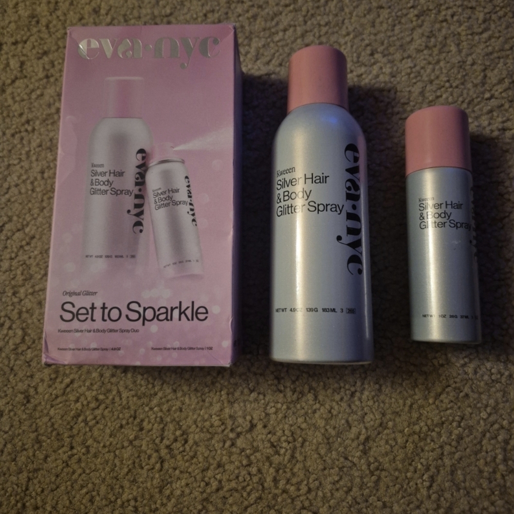 EVA NYC Kween Silver Hair & Body Duo